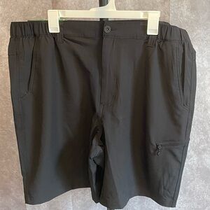 Weatherproof Vintage Men's Black Flat Front Tech Shorts NWT